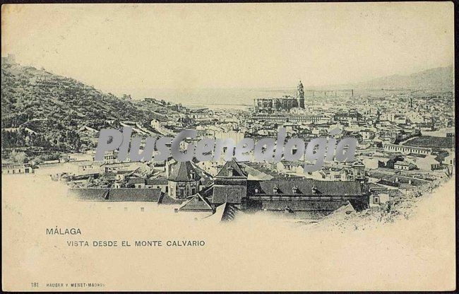 Vista desde el monte calvario en málaga