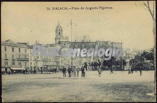 Plaza de augusto figueroa en málaga