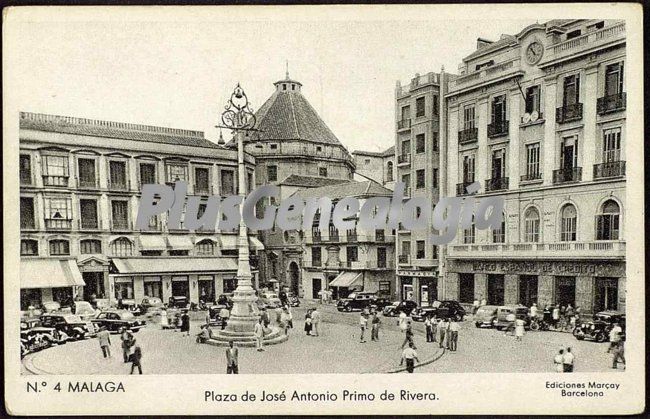 Plaza de josé antonio primo de rivera en málaga