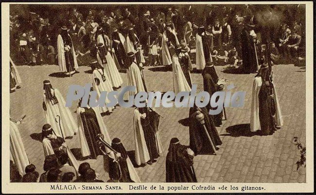 Semana santa malagueña: desfile de la popular cofradía 