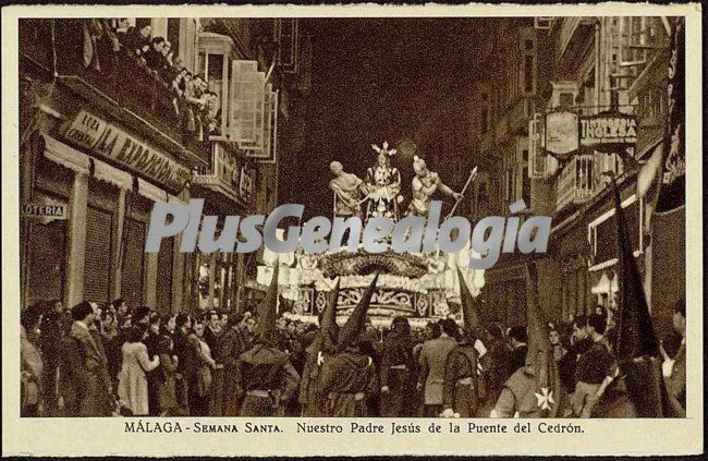 Semana santa malagueña: nuestro padre de la puente del cedrón