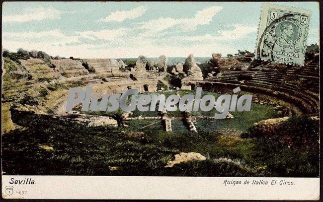 El circo de las ruinas de italica de santiponce (sevilla)
