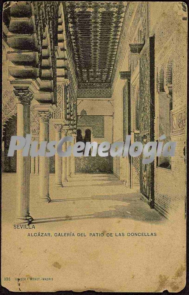 Galería del patio de las doncellas del alcázar de sevilla