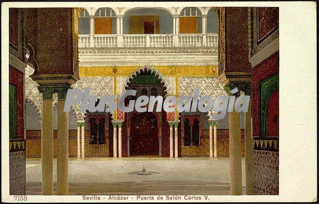 Puerta del salón carlos v del alcázar de sevilla