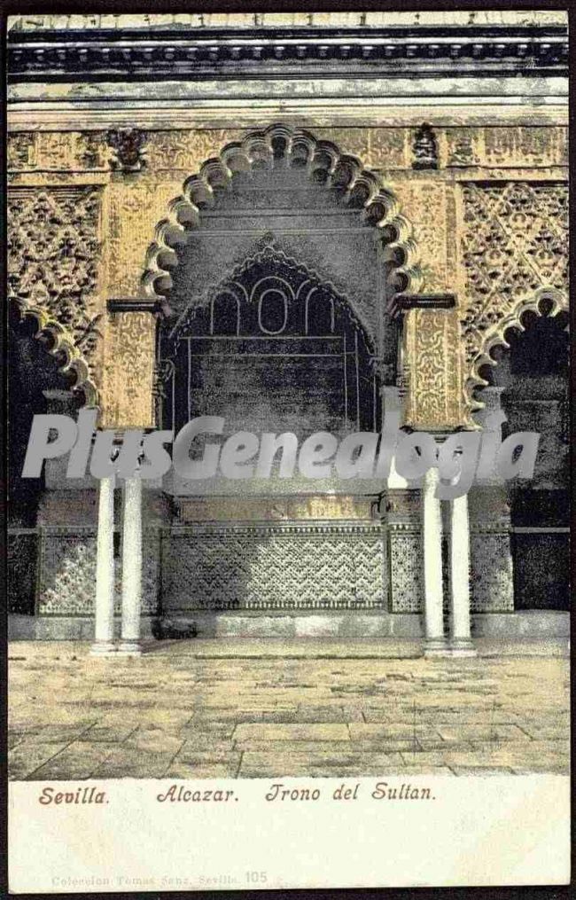 Trono del sultán del alcázar de sevilla