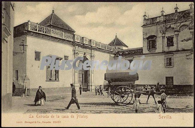 La entrada de la casa de pilatos de sevilla