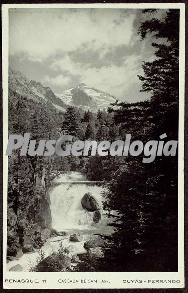 Cascada de san farré de benasque (huesca)