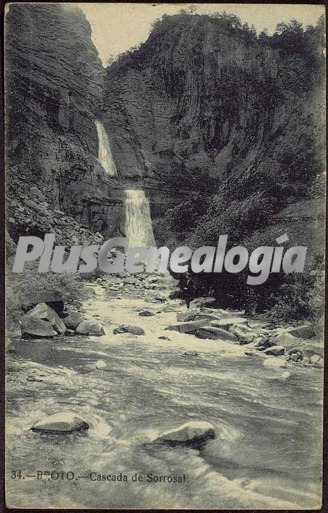 Cascada de sorrosal de broto (huesca)