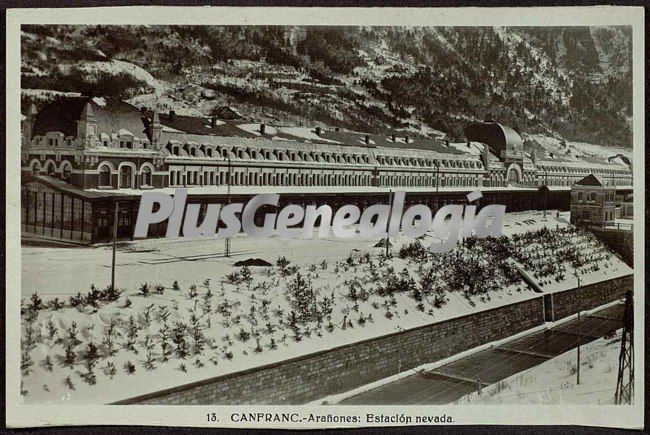 Estación nevada de canfranc (huesca)