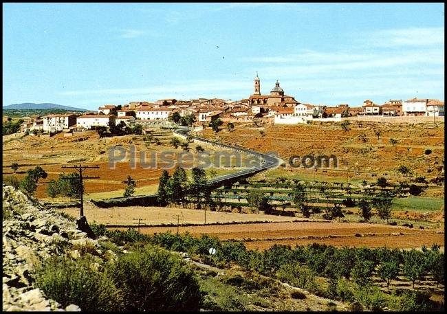 Cuesta del puente y vista panorámica de sarrión (teruel)