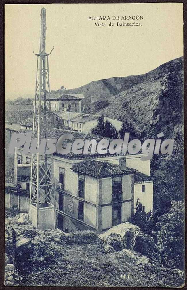 Vista de balnearios de alhama de aragón (zaragoza)