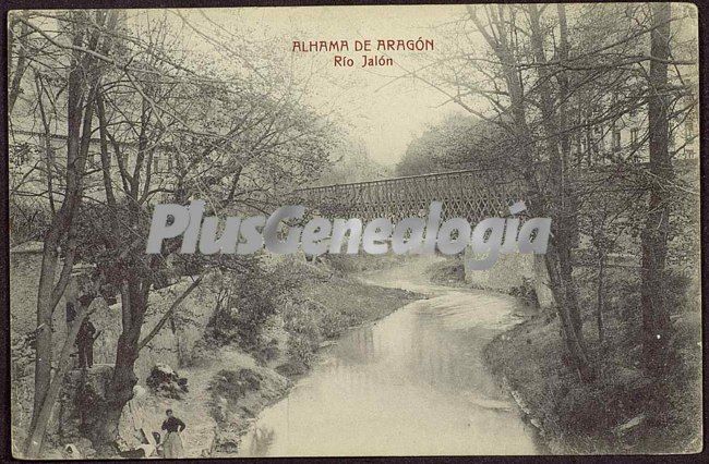 Río jalón a su paso por alhama de aragón (zaragoza)