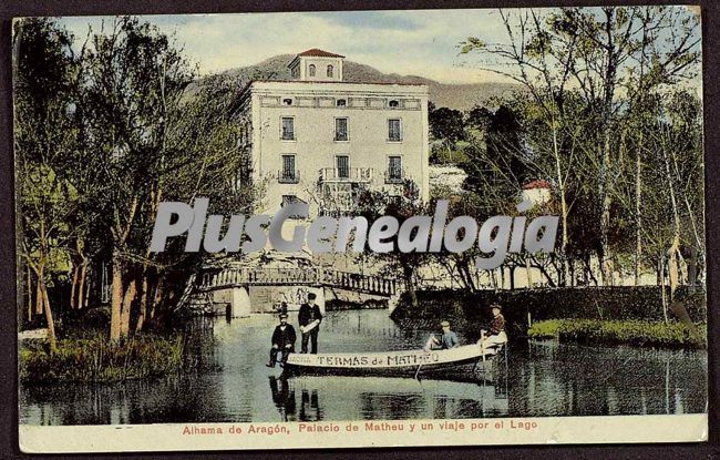 Palacio de matheu y viaje por el lago de alhama de aragón (zaragoza)