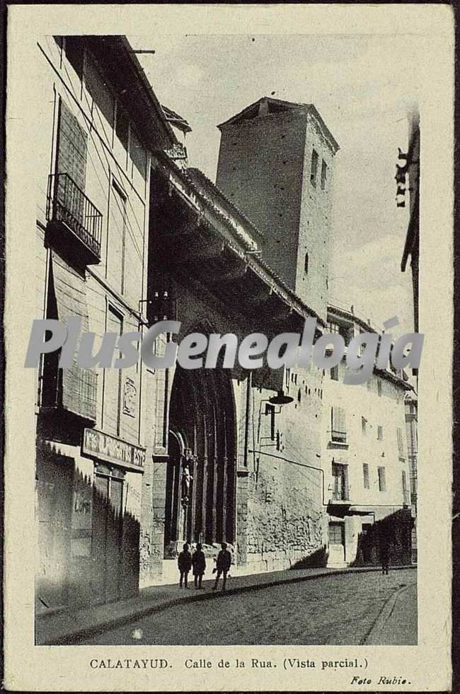 Vista parcial de la calle de la rua de calatayud (zaragoza)