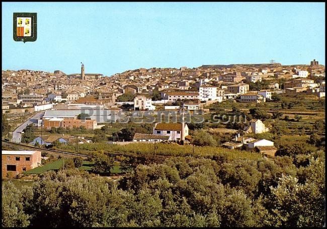 Vista general de caspe (zaragoza)