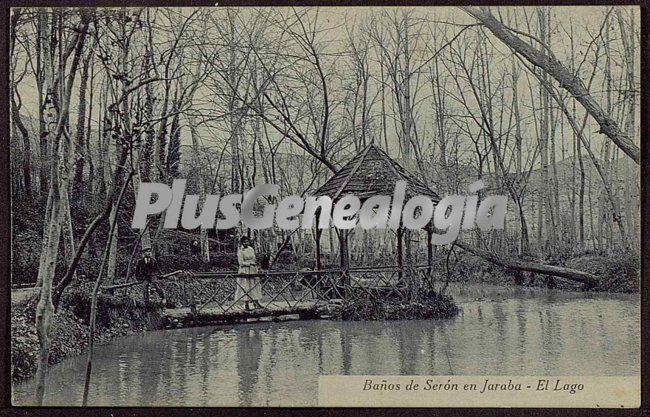 El lago de los baños de serón de jaraba (zaragoza)