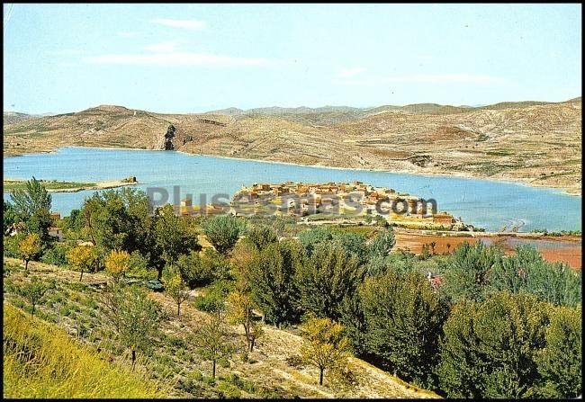 Vista del embalse de la tranquera (zaragoza)