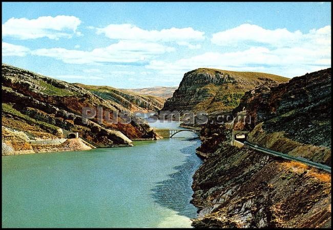 Vista del embalse de la tranquera (zaragoza)