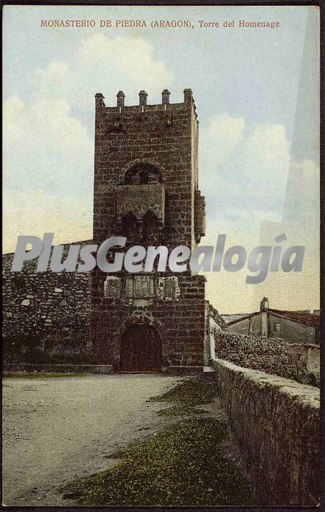 Torre del homenaje de monasterio de piedra (zaragoza)