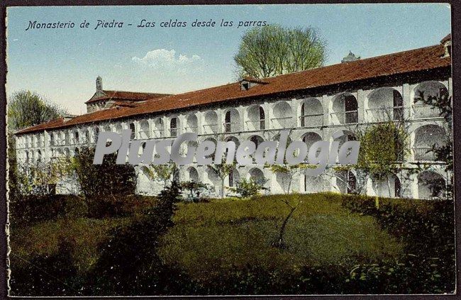 Las celdas desde las parras de monasterio de piedra (zaragoza)