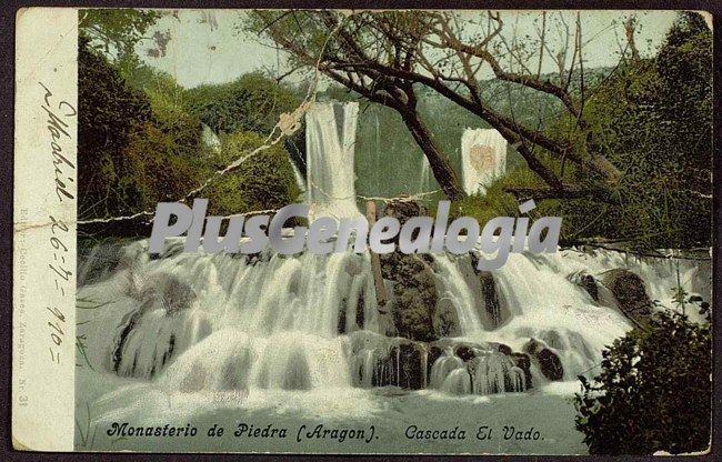 Cascada el vado de monasterio de piedra (zaragoza)