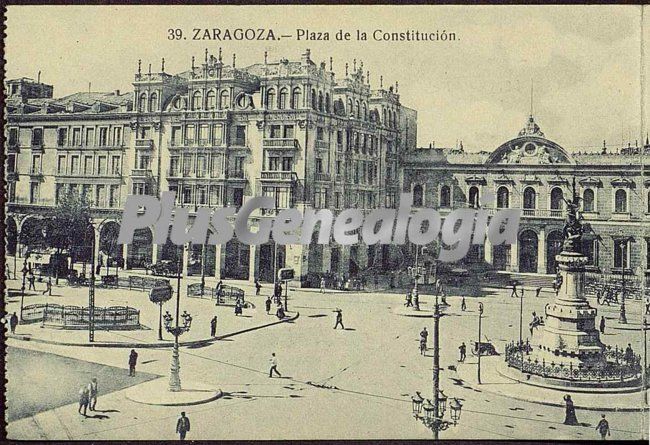 Plaza de la constitución de zaragoza