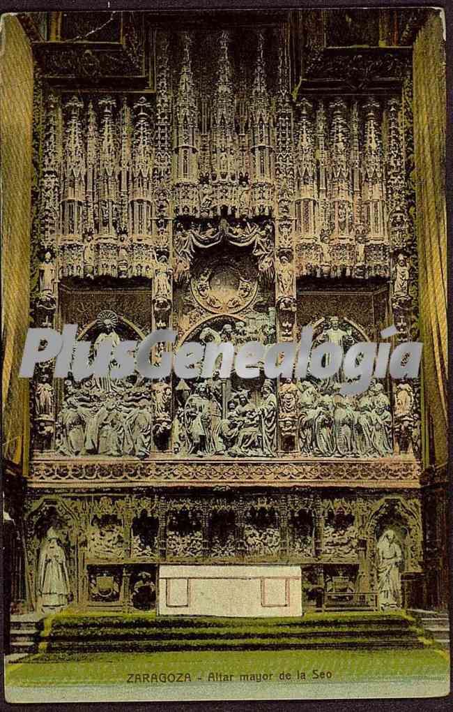 Altar mayor de la seo de zaragoza