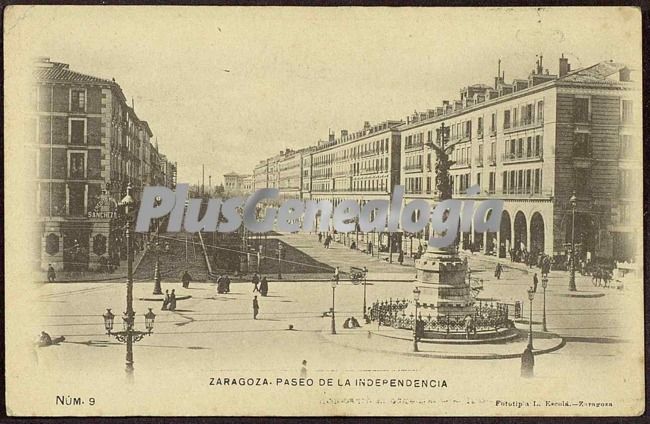 Paseo de la independencia de zaragoza