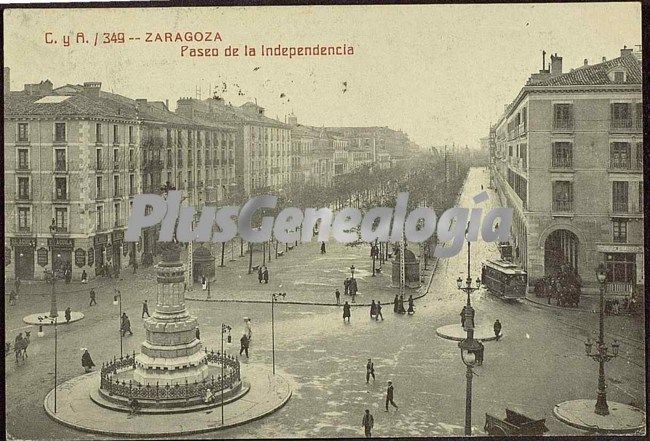 Paseo de la independencia de zaragoza