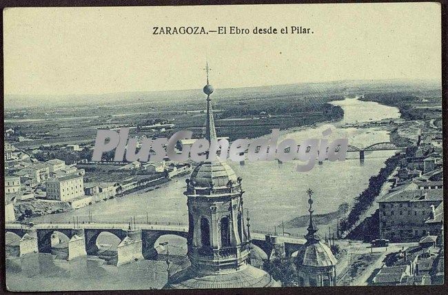 El ebro visto desde el pilar de zaragoza