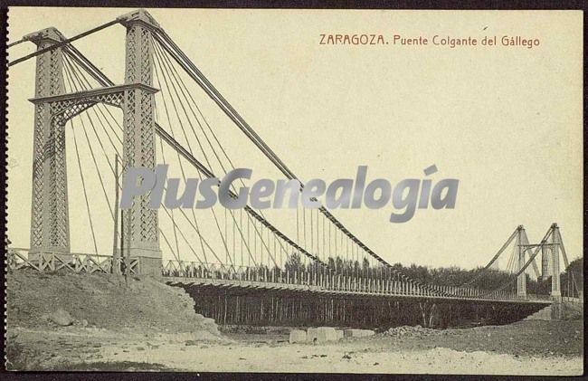 Puente colgante del gallego de zaragoza