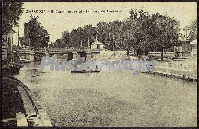 El canal imperial y la playa de torrero de zaragoza