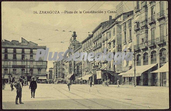 Plaza de la constitución y coso de zaragoza