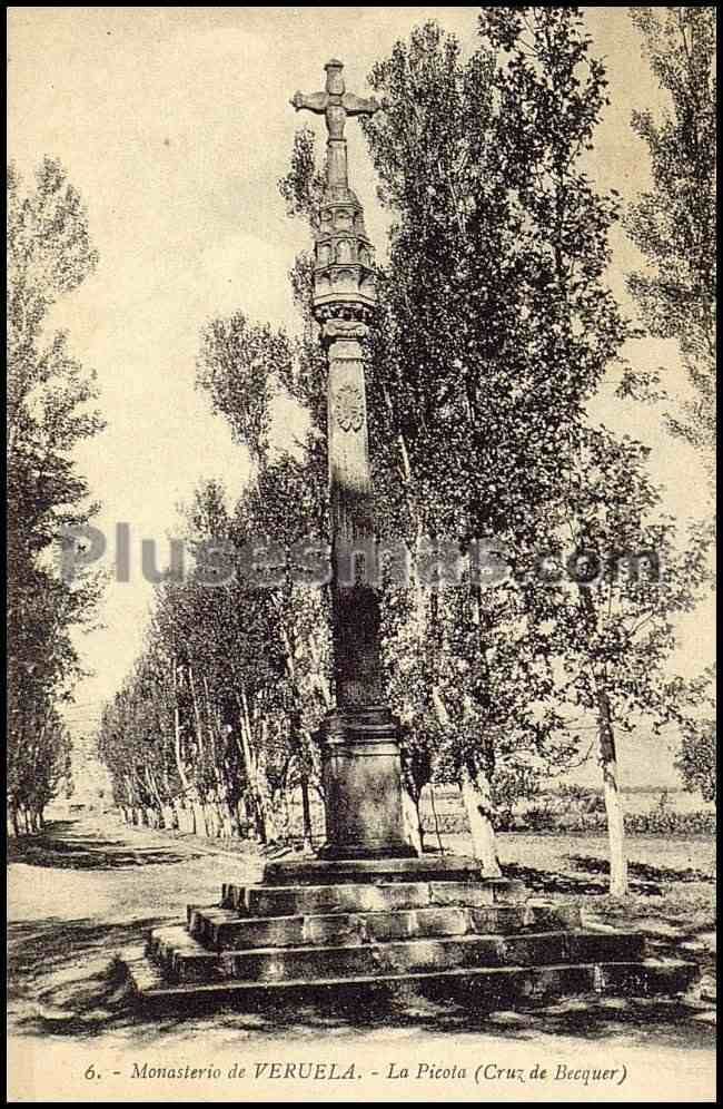 La picola (cruz de becquer) en el monasterio de veruela en zaragoza