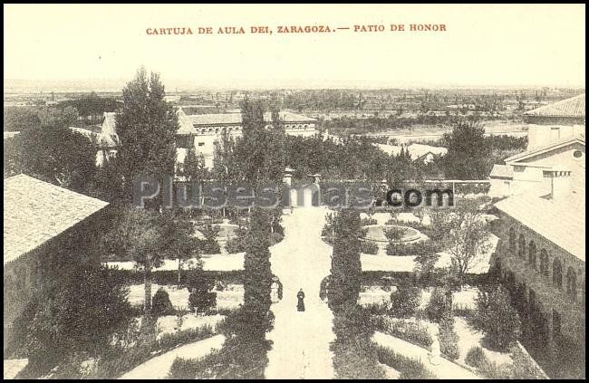 Patio de honor de la cartuja de aula dei en zaragoza