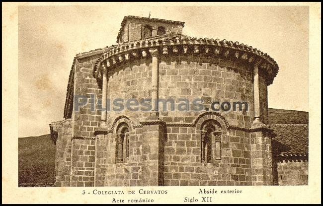 Abside exterior de la colegiata de cervatos (cantabria)