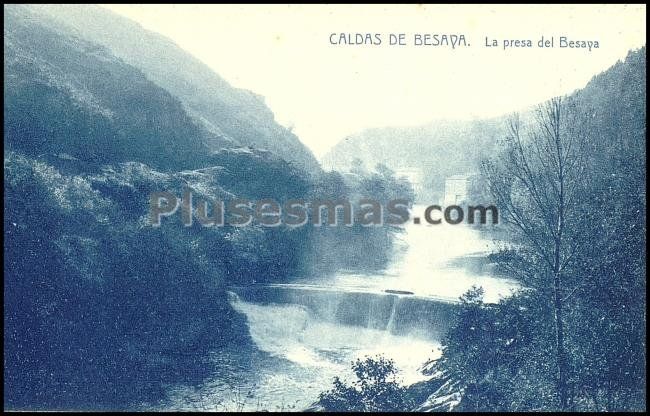 Caldas de besaya. la presa del besaya (cantabria)