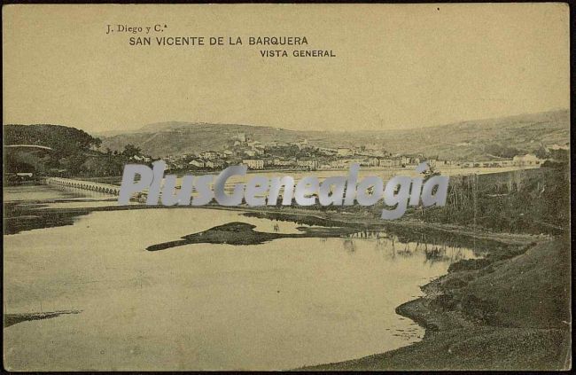 Vista general de san vicente de la barquera (cantabria)