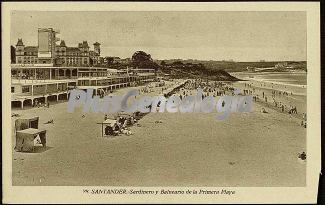 El sardinero y balneario de la primera playa de santander