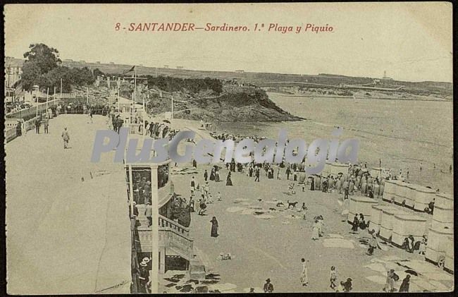 Primera playa del sardinero y piquio de santander