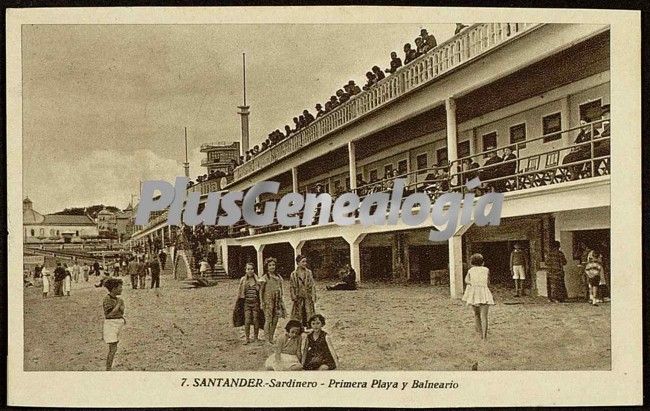 Primera playa del sardinero y baleneario de santander