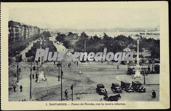 Paseo de pereda de santander con la nueva reforma