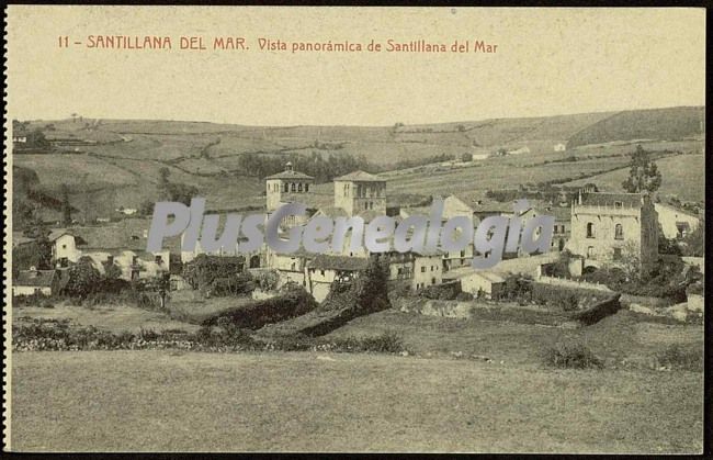 Vista panorámica de santillana del mar (cantabria)