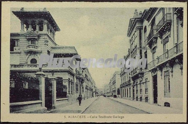 Calle Tesifonte Gallego de Albacete