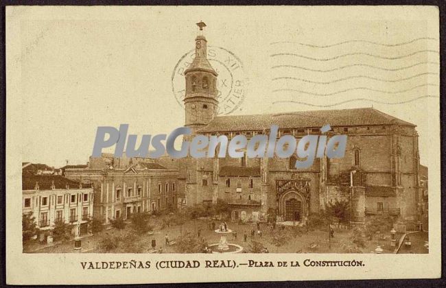 Plaza de la constitución de valdepeñas (ciudad real)