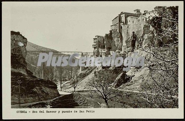 Hoz de huecar y puente de san pablo de la ciudad encantada (cuenca)