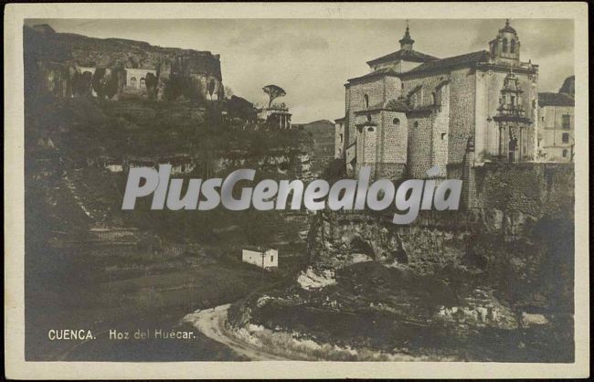 Vista en blanco y negro de la hoz de huércar de cuenca