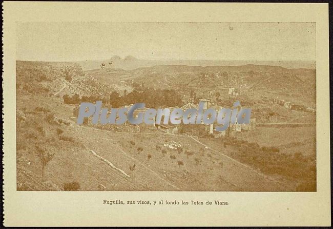 Vista de ruguilla (guadalajara) con las tetas de viana al fondo