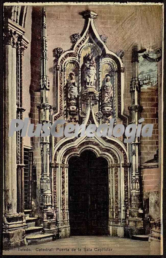 Puerta de la sala capitular de la catedral de toledo