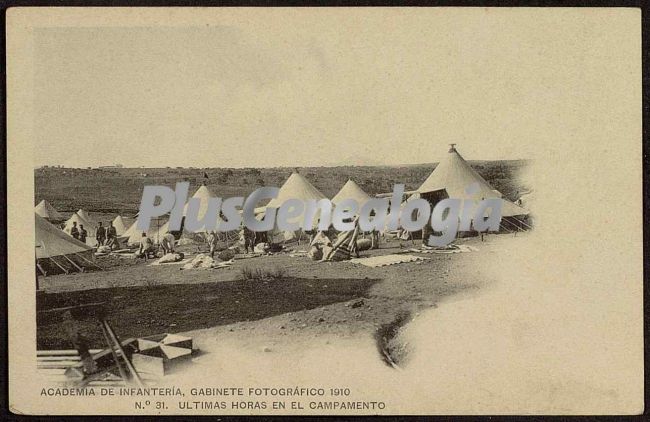 últimas horas de la infantería de toledo en el campamento